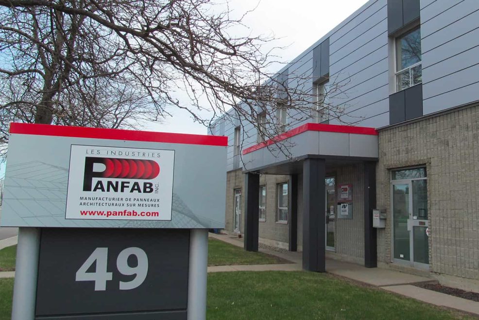 affiche extérieure Panfab